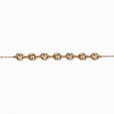 Gold-tone Swirl Choker Necklace