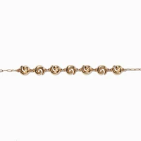 Gold-tone Swirl Choker Necklace