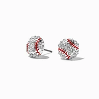 Embellished Baseball Stud Earrings