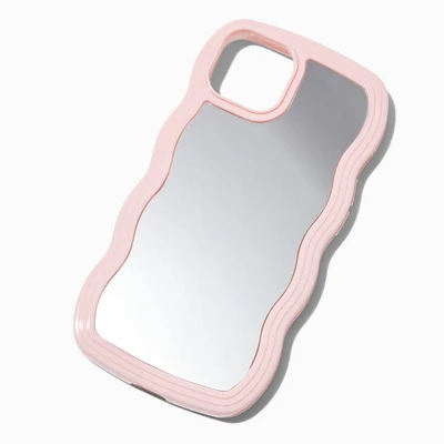 Pink Trim Wavy Mirror Phone Case - Fits iPhone® 13/14/15