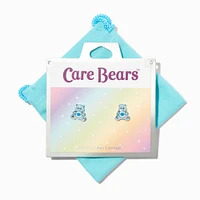 Care Bears™ Sterling Silver Enamel Grumpy Bear Stud Earrings