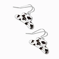 Cowprint Cowboy Hat 1" Drop Earrings