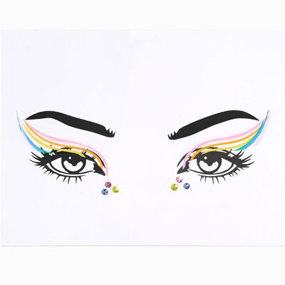 Rainbow Swoop Faux Tattoo Liner