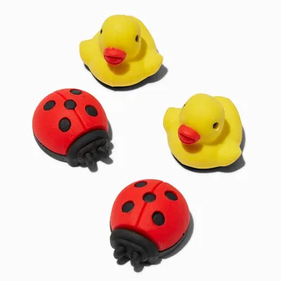 Duck & Ladybug Erasers - 4 Pack