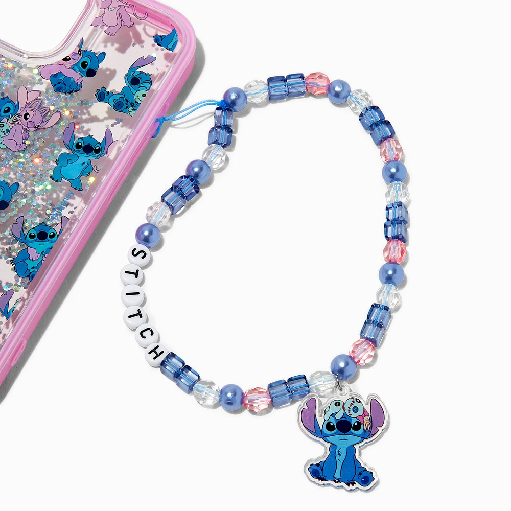 Disney Stitch Claire's Exclusive BFF Beaded Phone Wrist Strap