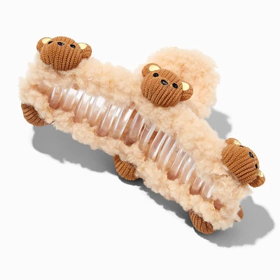 Sherpa Teddy Bear Hair Claw