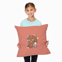 Pochacco® Varsity Letter Printed Throw Pillow (ds)