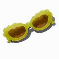 Green Puffy Wavy Sunglasses