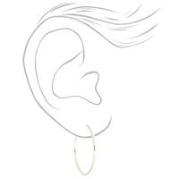Silver Graduated Mixed Earrings (9 Pack)