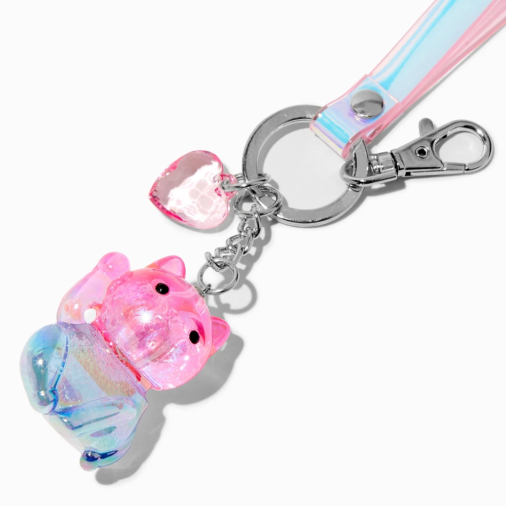 Holographic Cat Keychain