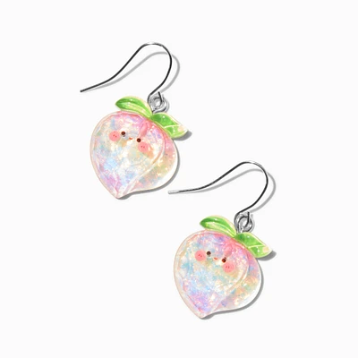 Sparkle Peach Drop Earrings