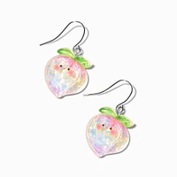 Sparkle Peach Drop Earrings