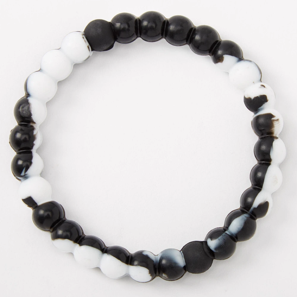 Black & White Courage Fortune Stretch Bracelet