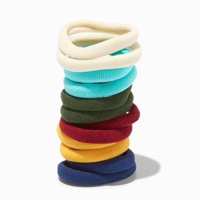 Claire's Club Jewel Tone Rolled Hair Ties - 12 Pack