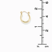 C LUXE by Claire's 18K Yellow Gold Plated 16MM Hoop Earrings