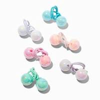 Claire's Club Mermaid Knocker Bead Hair Ties - 6 Pack