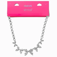 Claire's x Sliving by Paris Hilton Bow Statement Necklace