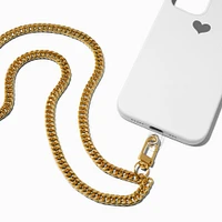 Chunky Gold Chain Crossbody Phone Strap