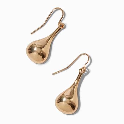 Gold-tone Liquid Drop Earrings