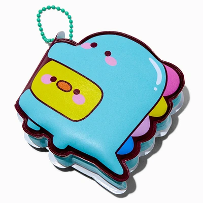 Puffy Dinosaur Mini Notebook Keychain