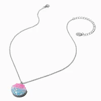 Clam Shell Locket Pendant Necklace