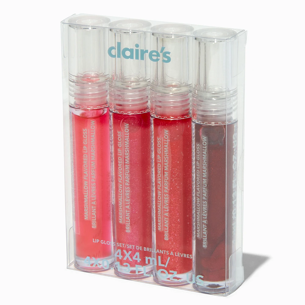 Red Glitter Lip Gloss Set - 4 Pack