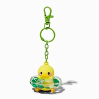 Duck Floatie Water-Filled Glitter Keychain