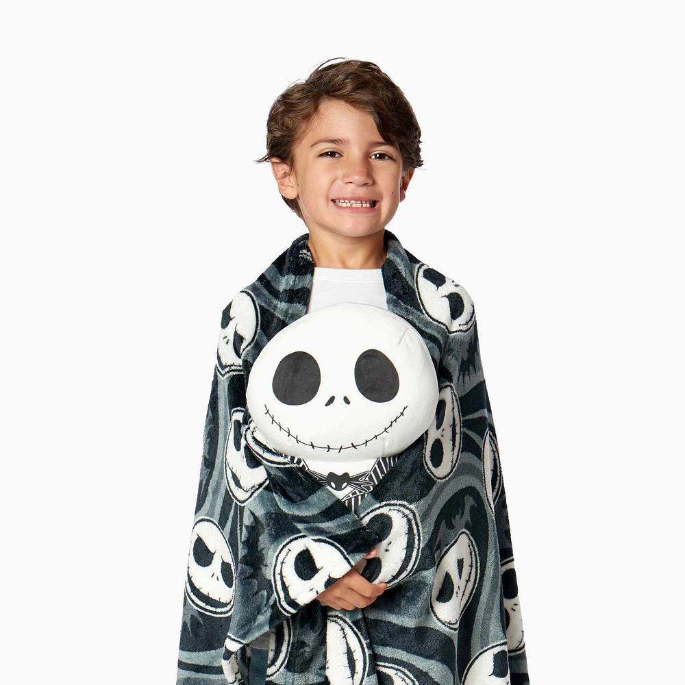 The Nightmare Before Christmas™ ''Swirly Nightmare'' Silk Touch Blanket & Hugger Pillow Set (ds)