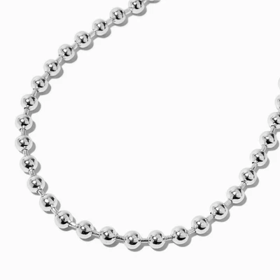 Silver-tone Ball Chain Necklace