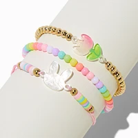 Claire's Club Bunny Bloom Bracelets - 3 Pack