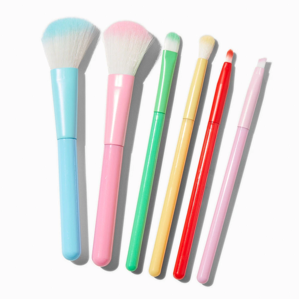 Pastel Makeup Brush Set - 6 Pack