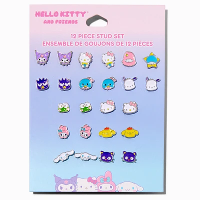 Hello Kitty® And Friends Stud Earring Set - 12 Pack