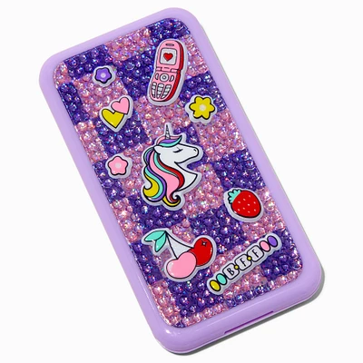 Y2K Unicorn Purple Bling Cellphone Makeup Palette