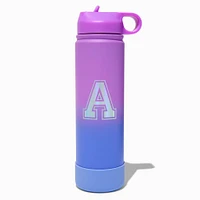 Varsity Initial Stainless Steel Water Bottle