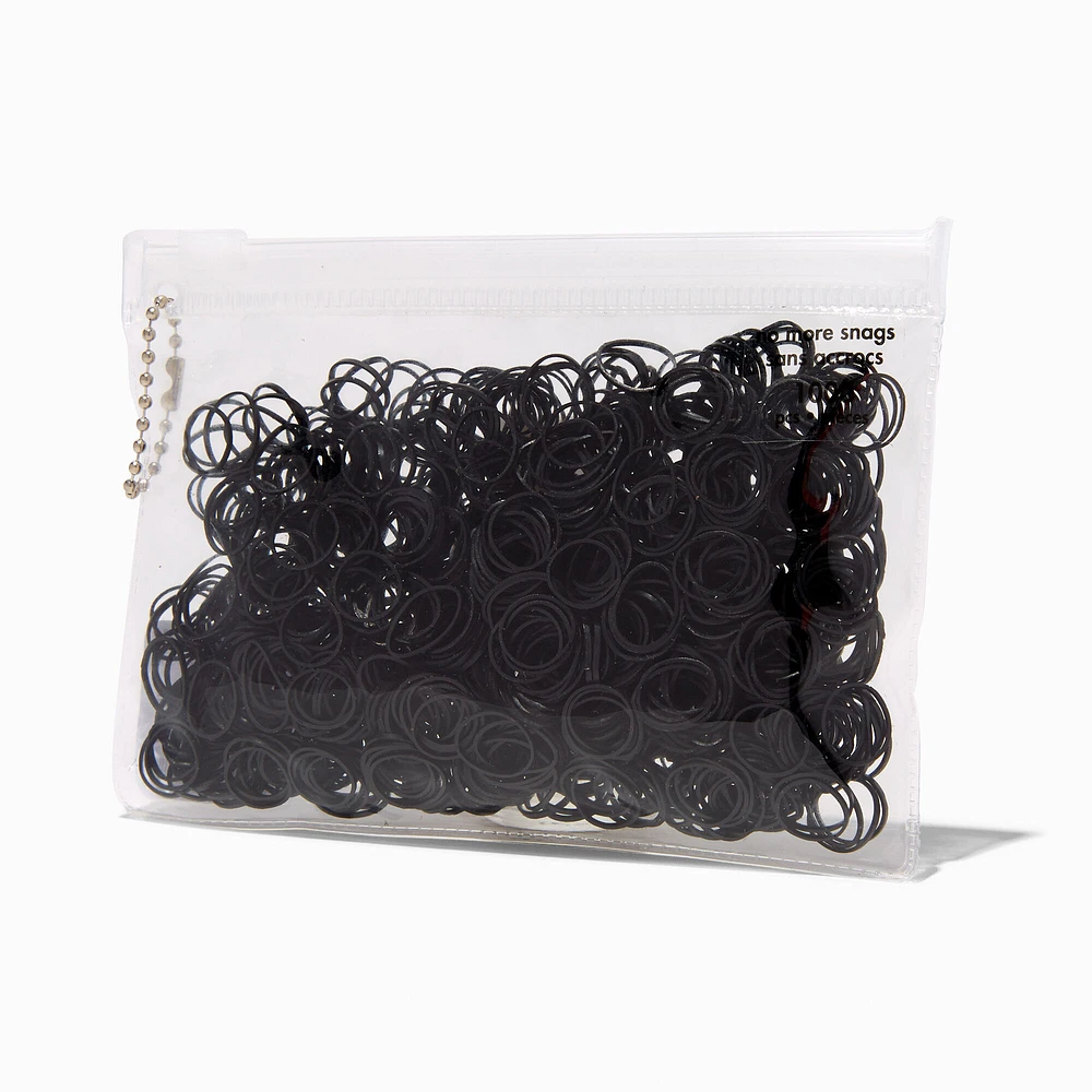 Black No More Snag Mini Hair Elastics - 1000 Pack