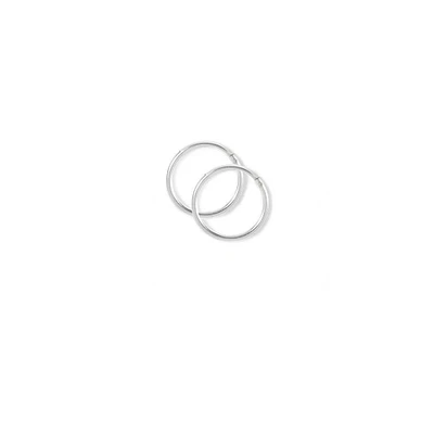 C LUXE by Claire's Sterling Silver 12MM Hoop Earrings