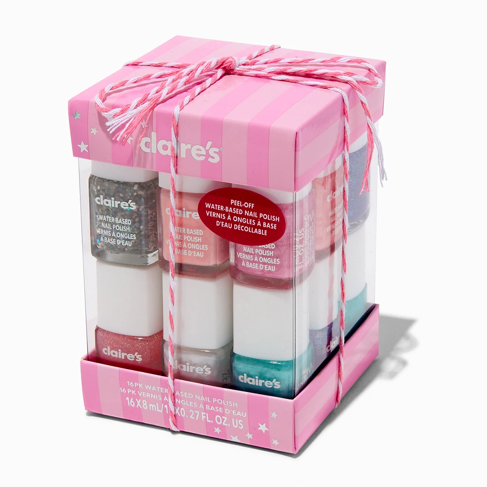 Holiday Peel Off Nail Polish Set - 16 Pack