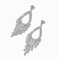 Rhinestone Chandelier 2" Drop Earrings