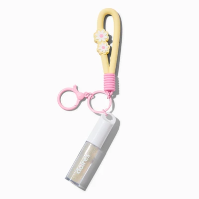Yellow Daisy Lip Gloss Keychain