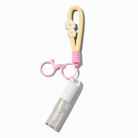 Yellow Daisy Lip Gloss Keychain