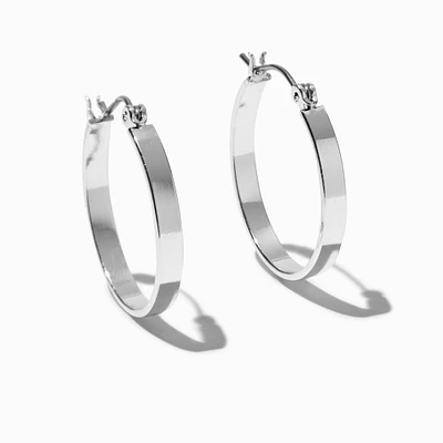 Silver-tone 20mm Hoops