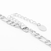 Silver Figaro 20" Chain Link Necklace