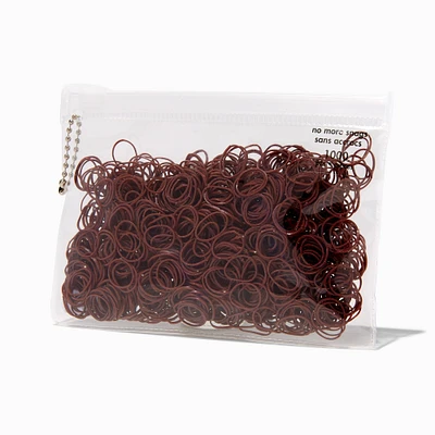 Brown No More Snag Mini Hair Elastics - 1,000 Pack