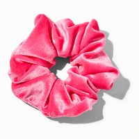 Hot Pink Medium Velvet Hair Scrunchie