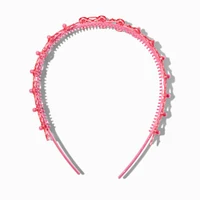 Claire's Club Pink Bow Headband