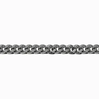 Silver-tone Stainless Steel 6MM Curb Chain Bracelet