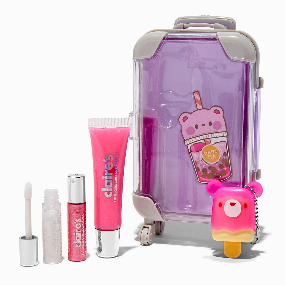 Boba Bear Luggage Lip Gloss Set