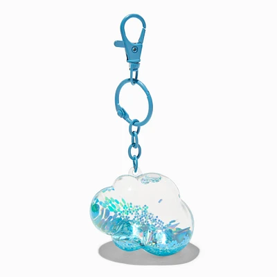 Cloud Water-Filled Keychain