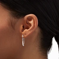 Silver 30MM Hoop Earrings