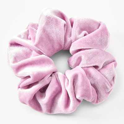Medium Velvet Hair Scrunchie - Violet